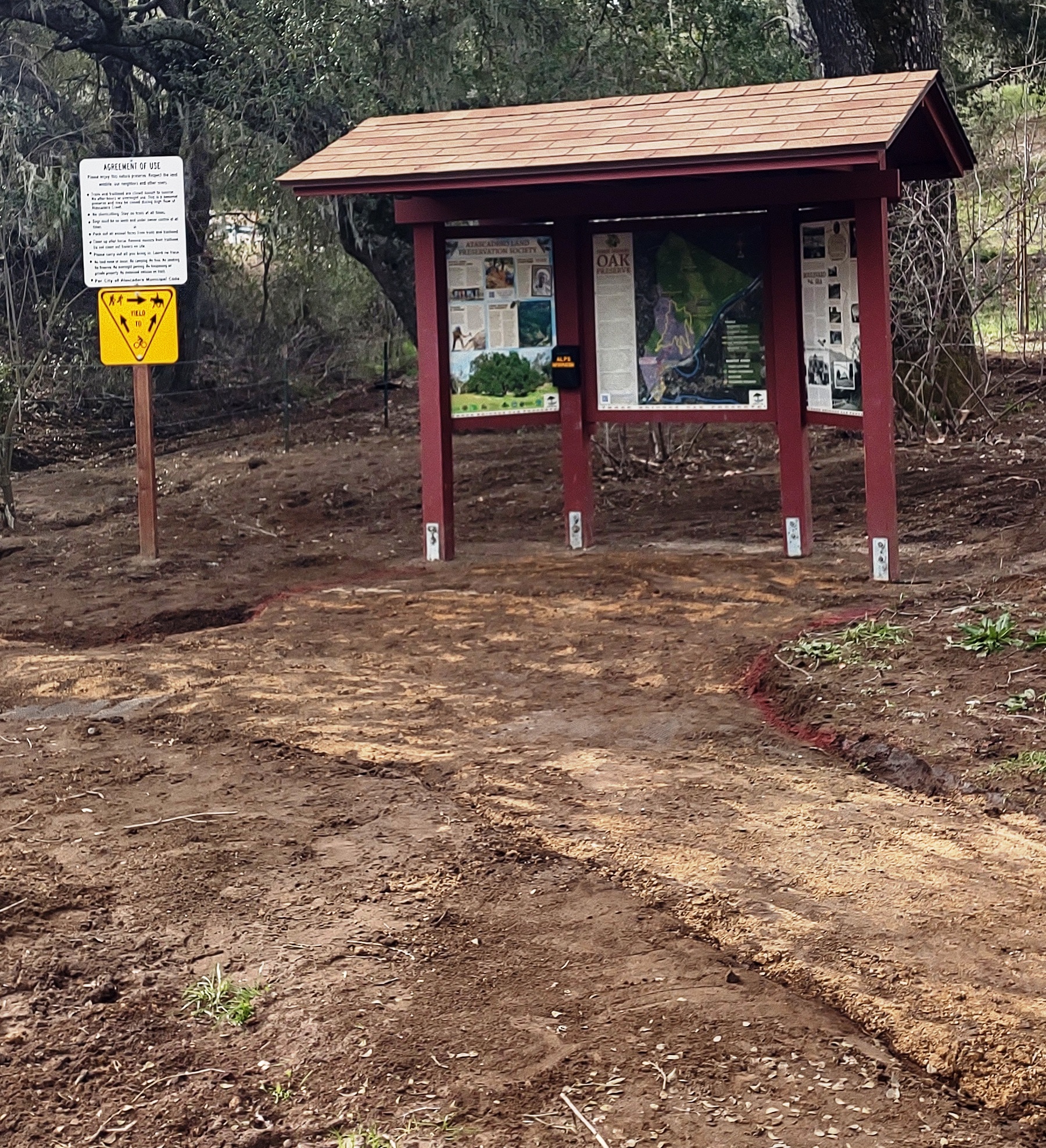 Prep work around the kiosk, getting ready for new DG